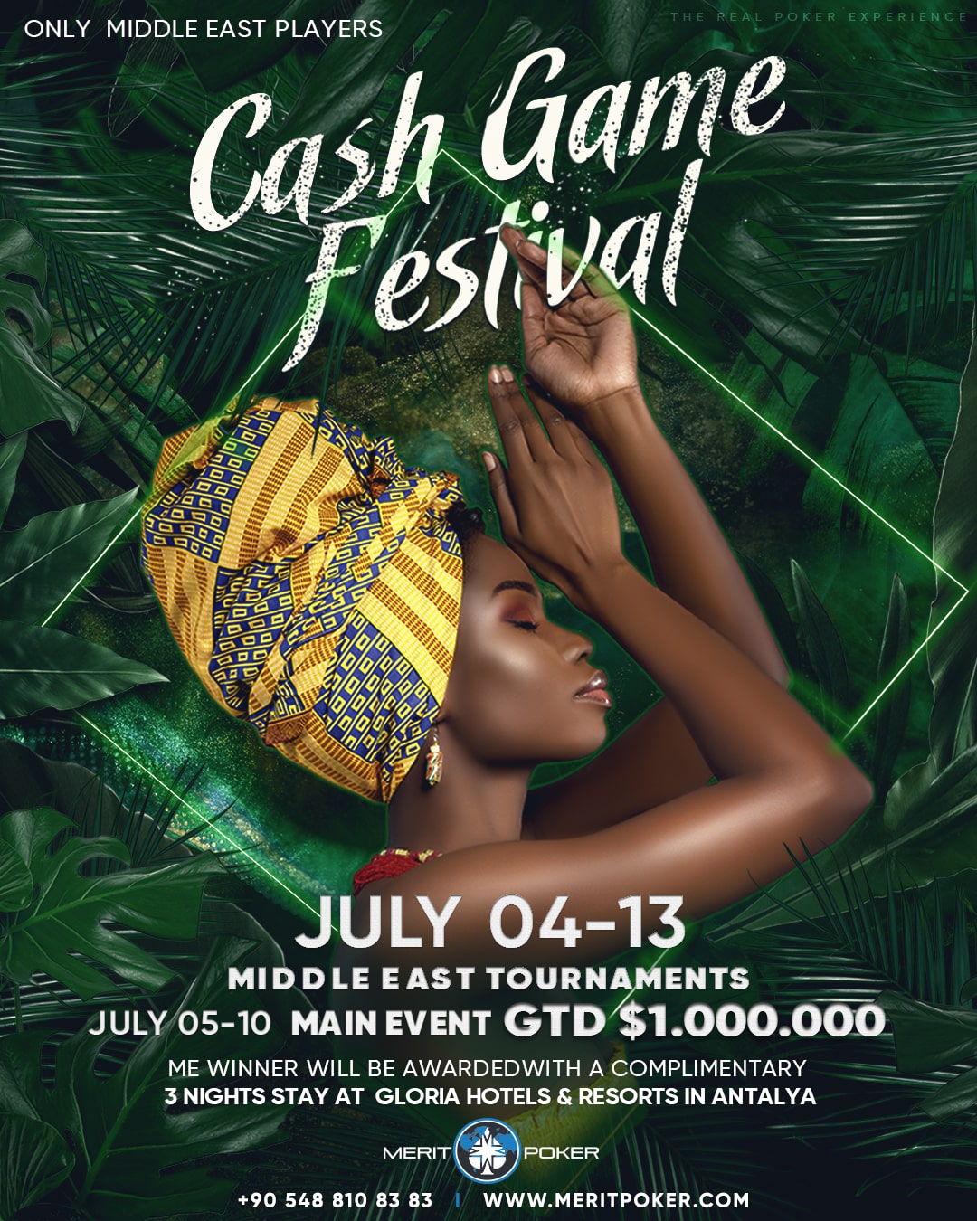 Middle East Tournaments & Cash Game Festival | Cuprus, 04 - 13 July | Main Event GTD $1.000.000